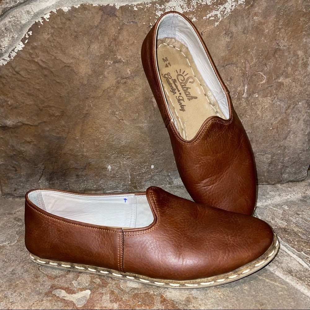 Sabah - “Fort Worth” Handmade in Turkey Brown Leather Shoes